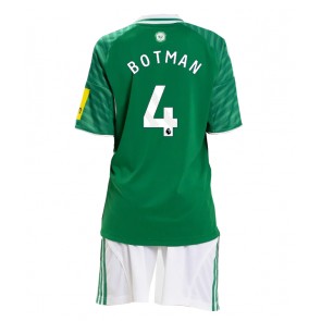 Newcastle United Sven Botman #4 Replik Auswärtstrikot Kinder 2025-26 Kurzarm (+ Kurze Hosen)